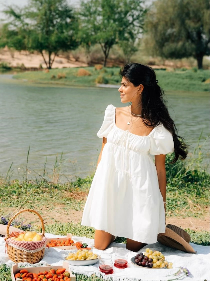 The Cream Puff Mini Dress